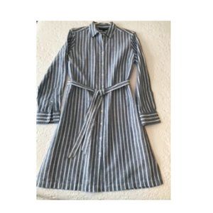 346 Brooks Brothers Dress Linen + Cotton Dress sz 10 Medium NEW